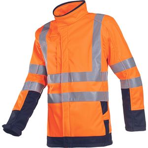 Chaqueta de Trabajo Impermeable Reflectante de Alta Visibilidad Unisex, Cortavientos de Poliéster con Capucha y Cremallera, Detección de Agujas - Product Image 4