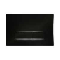 Panneau d'actionnement WC Fabia certifié CE, moderne, rectangulaire arrondi, double chasse, finition or brossé, pour réservoir encastré – Projet