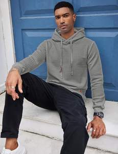 Sweat à capuche épais personnalisé pour hommes 380 GSM coton polaire coupe surdimensionnée doux chaud intérieur uni Streetwear sweat-shirt à manches longues - Product Image 4