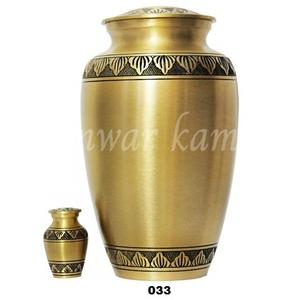 Bronze Brass Cremation Urns for Human <b>Ashes</b> Container Jar <b>Pot</b> - Product Image 1