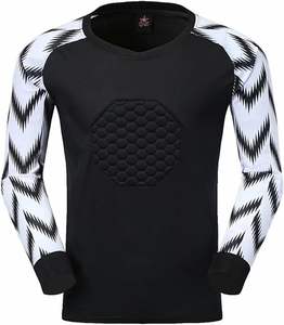 Vente en gros Uniforme de football Maillot de gardien de but rembourré pour homme Ensemble short et pantalon de gardien à manches longues Chemise de gardien de but Entraînement de football - Product Image 6