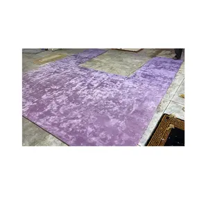 最畅销的丝绸手工簇绒地毯，带矩形反船多色地毯，用于地板装饰