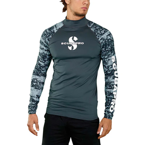 Vente en gros Rashguard à manches longues pour homme avec logo personnalisé imprimé par sublimation sur le devant Respirant Spandex/Polyester 180g WEAVEON - Product Image 1