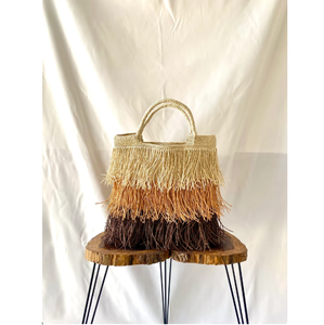 Bolso de Rafia con Borlas Coloridas de Moda, Bolso Tejido a Mano, Bolso de Paja, Bolsos de Playa de Ganchillo y Macramé Directamente del Proveedor Indio - Product Image 2