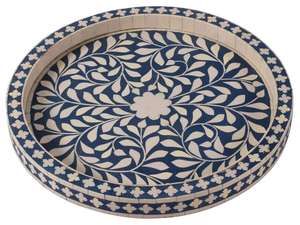 Admirable diseño incrustaciones de hueso excelente calidad elegante y las mejores bandejas decorativas ecológicas y sostenibles en la India - Product Image 3