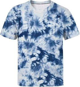 Venta al por mayor de alta calidad 100% algodón lavado tie-dye camiseta logotipo personalizado de impresión de gran tamaño de los hombres tie-dye camiseta - Product Image 3