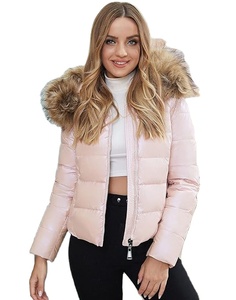 Venta caliente de invierno Bomber Puffer Jacket Transpirable Impreso Acolchado Grueso Poliéster Viajes al aire libre Bajo MOQ - Product Image 6