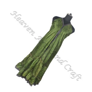 2023 robe saree en soie Vintage indienne pour dames tenue de fête multicolore avec style long dernier style de mode - Product Image 3