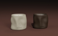 Décoration d'intérieur Diffuseur de parfum en céramique de luxe élégamment conçu et ensemble de pots à bougies