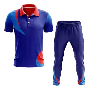 Cricket Uniforme Alta qualidade Sublimated Jersey & Calcinha Cricket Uniforme Sublimação completa cor grilo t shirt padrão novo design