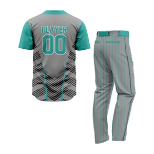 Uniforme de baseball personnalisé de luxe pour équipes professionnelles, tissu respirant à séchage rapide 100% polyester, fabrication OEM, logo personnalisé - Product Image 2