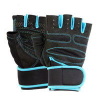 Guantes de Gimnasio Unisex Personalizados de Alta Calidad al por Mayor, con Cordones, Impermeables, de Poliéster, con Logotipo y Color Personalizados, para Levantamiento de Pesas y Ciclismo