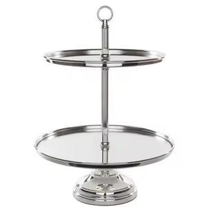 Elegante Soporte para Tartas de Metal Decorativo con Acabado Duradero, Perfecto para Banquetes de Lujo, Bodas y Decoración de Fiestas - Product Image 1