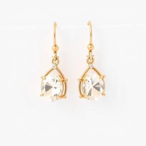 ต่างหูเงินสเตอร์ลิง925แฟนซีเพทายทรงหยดน้ำขนาดเล็กดีไซน์เรียบง่ายแฟชั่น - Product Image 4