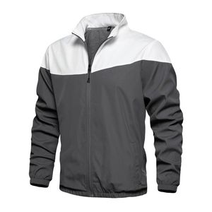 OEM Premium Stylish <b>Men's</b> Softshell Bomber <b>Jacket</b> Wholesale Custom Logo Stand Collar Zipper Casual Windbreaker Softshell <b>Jackets</b> - Product Image 2
