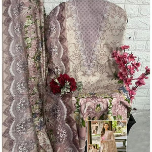 Dernière collection Ghazal Cotton 11 Pure Cotton Top Bottom et Dupatta Parfait pour les rassemblements traditionnels - Product Image 1