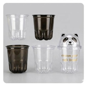 Vaso Desechable <span class=keywords><strong>de</strong></span> Plástico Transparente <span class=keywords><strong>de</strong></span> 89 mm con <span class=keywords><strong>Diseño</strong></span> <span class=keywords><strong>de</strong></span> Pata <span class=keywords><strong>de</strong></span> Gato y Logotipo Personalizado para Café, Leche, Té y Bebidas Frías, con Tapa - Product Image 6