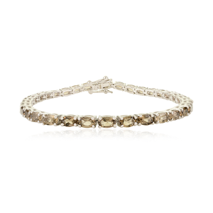 Artículo al por mayor a granel hecho a mano Real Smokey Topaz Tennis pulsera para mujer venta directa de fábrica regalo de cumpleaños para ella delicado - Product Image 1