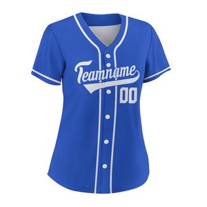 Custom <b>Cheap</b> Baseball Jerseys Uniforms Men's High Quality Breathable 100% Polyester V-neck <b>Shirts</b> Sale - Product Image 2