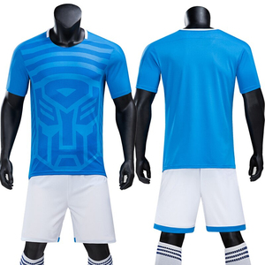 Uniforme de football unisexe avec logo personnalisé prix de gros service OEM ensembles de découpe automatisée conception 100% polyester séchage rapide élevé - Product Image 1