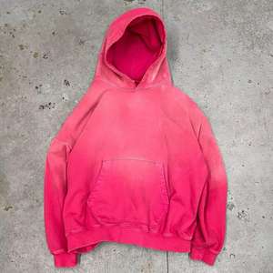 Sudadera con Capucha Corta Vintage de Color Liso, Estilo Desgastado, Bordado, Gruesa, Lavada al Ácido, para Hombre - Product Image 1