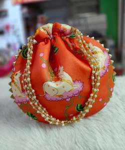 Bolso Mini Potli Bordado para Mujer, Nuevo Diseño, Moderno, para Bodas y Regalos, 2026, la Mejor Calidad, Hecho a Mano en India - Product Image 1