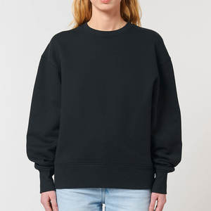 Sudaderas de cuello redondo para hombre, suaves, extragrandes, de forro polar, color negro - Product Image 2