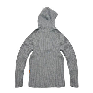 ผ้าถักลำลอง, สีทึบ, ยืดเล็กน้อย, ปกเสื้อมีฮู้ด, ซิปไตรมาส, พอดีปกติ, เสื้อพื้นฐานสำหรับฤดูใบไม้ร่วง/ฤดูหนาวสวมใส่กลางแจ้ง - Product Image 2