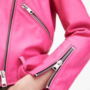 OEM Custom Design High Quality PU <b>Leather</b> Jacket Causal <b>Faux</b> <b>Leather</b> Motorcycle Jacket Zipper Biker Coat Jacket for Women - Product Image 6