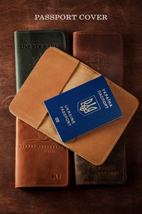 Wholesale Quality <b>Leather</b> <b>Passport</b> <b>Holder</b> Customized for Men Groomsmen Gift PTH-0041B - Product Image 2