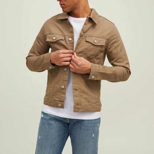 Blouson aviateur rétro pour homme, manteau d'hiver basique en laine avec trou, veste en jean cowboy style hip hop, état neuf - Product Image 2
