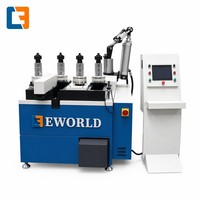 Máquina de Doblado Hidráulica Automática CNC para Perfiles de Aluminio para Ventanas/Puertas, Dobladora de Arco en Forma de C/U, Elipse/Ángulo Recto