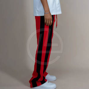 Pantalones acampanados con estilo para hombre con corte inferior de campana para atuendo retro y moderno Vibes pantalones acampanados de cintura alta para hombres - Product Image 6