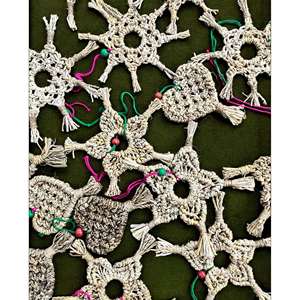 Handwoven Christmas Tree Decorations Small Christmas Tree Ornaments Lot 50 Pieces X-Mas Star Heart Ornaments Festive Handmade - Product Image 6