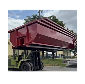 Benne semi-remorque en acier robuste de 40 yards cubes avec une charge utile maximale de 30 tonnes pour les déchets de chantier - Product Image 5