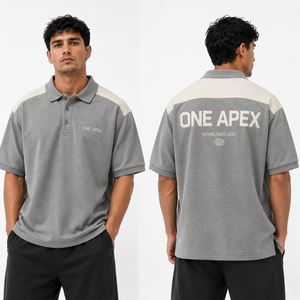 Camiseta ONE APEX para Hombre, Corte Regular, Algodón Premium Transpirable, Color Gris, Estilo Urbano, Casual, para Golf - Product Image 2
