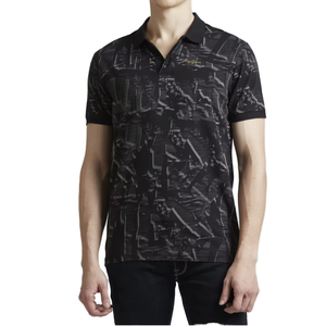 Impression simple 3D pour hommes pour les polos de tous les jours Tops décontractés à manches courtes avec revers Style de t-shirt de vacances - Product Image 1