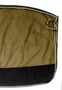 Tapis de cheval d'hiver économique de haute qualité conception double ton 210D Nylon Satin doublé tissu polaire Standard cou Dressage utilisation soin - Product Image 3