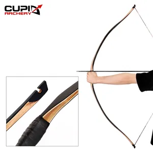CUPID tir à l'arc 68 pouces en bois intégral arc long américain 15-45lbs arc plat traditionnel
