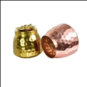 โหลเทียนทำมือชามเคลือบทองดีไซน์ทรงโค้งพร้อมการผลิตที่ดี - Product Image 5