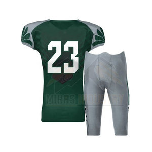 Venta al por mayor de uniformes de fútbol americano de alta calidad diseño personalizado Unisex camisas de talla grande jóvenes adultos bandera patrón transpirable - Product Image 2