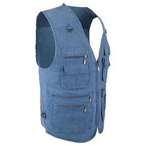 Industrial Working Vest With <b>Tool</b> Pockets Designed For Electricians Plumbers And Technicians - Product Image 3