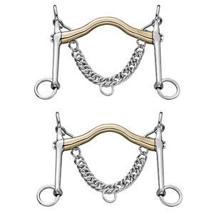 WEYMOUTH Low Port Offset Cuprum Horse Mouth Bits ecuestres de acero inoxidable de alta calidad - Product Image 5