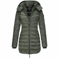 Veste longue matelassée pour femme North Face, vêtements d'hiver pour le ski, veste thermique en duvet de luxe, vestes matelassées pour femme avec capuche ajustable