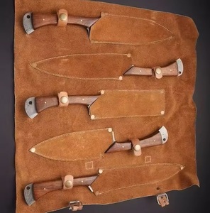 Ensemble de couteaux à steak en acier inoxydable damas manche en bois de rose - Product Image 2