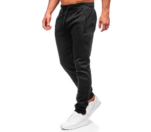 Vente en gros Sweats à capuche personnalisés Décontracté Uni Jogging Chaud Doux Survêtements Fitness Broderie Polyester Survêtements Ensembles pour Hommes - Product Image 3