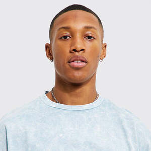 OEM personalizado nuevo 2025 al por mayor orgánico 100% algodón logotipo personalizado camiseta hombro caído de gran tamaño en blanco lavado ácido camiseta hombres - Product Image 4