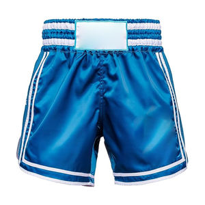 Diseña Tu Propio Logotipo, Pantalones Cortos de Muay Thai para Hombre Más Vendidos, Secado Rápido, Transpirables, Pantalones Cortos de Muay Thai con Bordado de Dos Tonos - Product Image 1