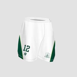 Customized 2025 PFF Away Kit <b>White</b> Polyester Shorts XXS Size 100% Comfortable 3D Sublimation Transfer Printed Logos Embroidery - Product Image 1