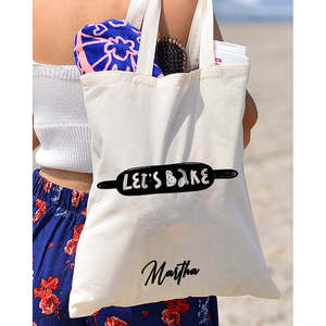 Bolsas de Panadería de Color Sólido con Diseño Let's Bake - Product Image 3